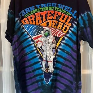 Gildan Grateful Dead Fare Thee Well Astronaut Tie dye TEE Men’s Large 2015
